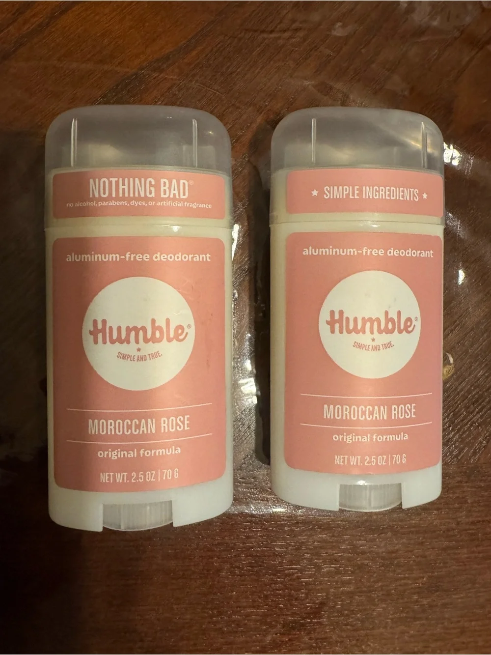(2) Moroccan Rose Aluminum-Free Deodorant — Pink
